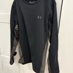 Under Armour Black and Gray Long Sleeve Shirt
